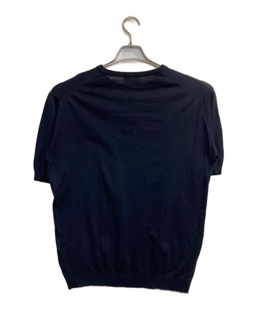 JOHN SMEDLEY（ジョンスメドレー）JOHN SMEDLEY (ジョンスメドレー) 半袖ニット ネイビー サイズ:Ｍの古着・服飾アイテム