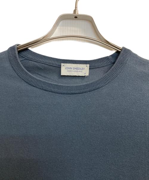 JOHN SMEDLEY（ジョンスメドレー）JOHN SMEDLEY (ジョンスメドレー) 半袖ニット ブルー サイズ:Ｍの古着・服飾アイテム