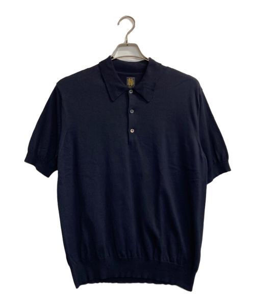 BATONER（バトナ―）BATONER (バトナ―) THE SEAISLAND COTTON POLO S/S ネイビー サイズ:2の古着・服飾アイテム
