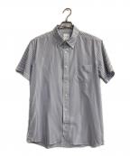 MACKINTOSH PHILOSOPHYマッキントッシュ フィロソフィー）の古着「TROTTER S/S B.D Shirt」｜ブルー×ホワイト