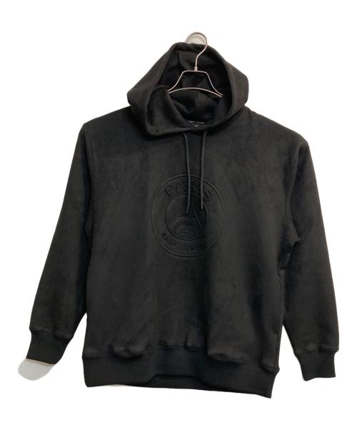 Paris Saint-Germain（パリサンジェルマン）Paris Saint-Germain (パリサンジェルマン) フェイクスウェード フーディー ブラック サイズ:Mの古着・服飾アイテム