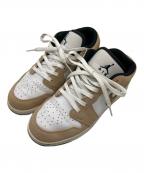 NIKEナイキ）の古着「GS Air Jordan 1 Low SE」｜ベージュ×ホワイト