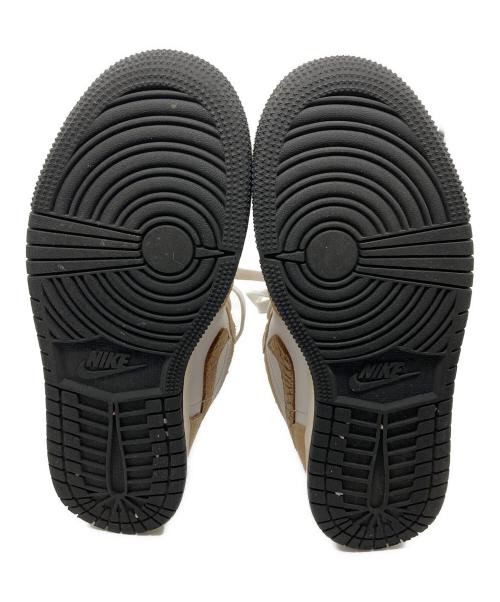 NIKE（ナイキ）NIKE (ナイキ) GS Air Jordan 1 Low SE ベージュ×ホワイト サイズ:24cmの古着・服飾アイテム