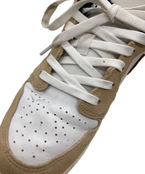 NIKE（ナイキ）NIKE (ナイキ) GS Air Jordan 1 Low SE ベージュ×ホワイト サイズ:24cmの古着・服飾アイテム