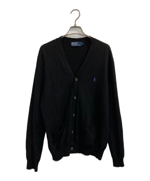 POLO RALPH LAUREN（ポロ・ラルフローレン）POLO RALPH LAUREN (ポロ・ラルフローレン) ニットカーディガン ブラック サイズ:Ｌの古着・服飾アイテム