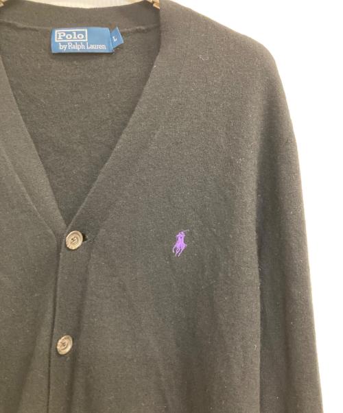 POLO RALPH LAUREN（ポロ・ラルフローレン）POLO RALPH LAUREN (ポロ・ラルフローレン) ニットカーディガン ブラック サイズ:Ｌの古着・服飾アイテム