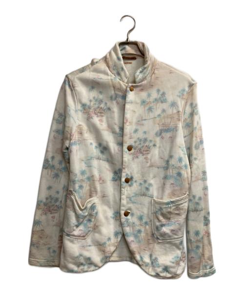 KAPITAL（キャピタル）KAPITAL (キャピタル) フローラルプリントジャケット ブルー×ホワイト サイズ:2の古着・服飾アイテム