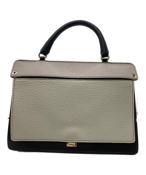 FURLA（フルラ）FURLA (フルラ) レザーショルダーバッグ ブラックの古着・服飾アイテム