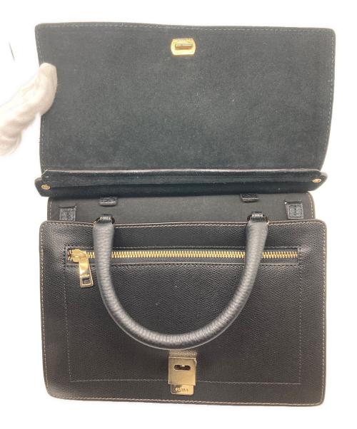 FURLA（フルラ）FURLA (フルラ) レザーショルダーバッグ ブラックの古着・服飾アイテム