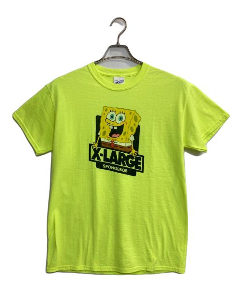 X-LARGE（エクストララージ）X-LARGE (エクストララージ) スポンジボブTシャツ ネオンイエロー サイズ:Ｍの古着・服飾アイテム