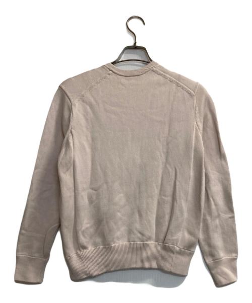 DRAWER（ドゥロワー）Drawer (ドゥロワー) 12Gインレイ編みクルーネックニット ベージュ サイズ:Ｍの古着・服飾アイテム