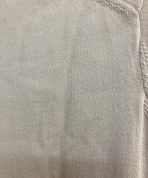 DRAWER（ドゥロワー）Drawer (ドゥロワー) 12Gインレイ編みクルーネックニット ベージュ サイズ:Ｍの古着・服飾アイテム
