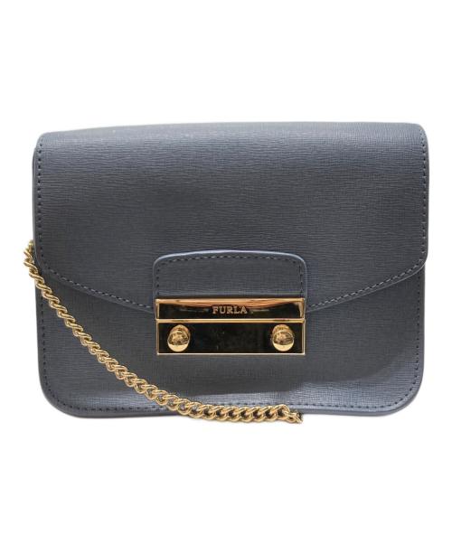 FURLA（フルラ）FURLA (フルラ) チェーンショルダーバッグ スカイブルーの古着・服飾アイテム