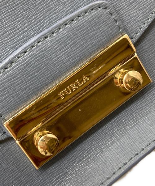FURLA（フルラ）FURLA (フルラ) チェーンショルダーバッグ スカイブルーの古着・服飾アイテム
