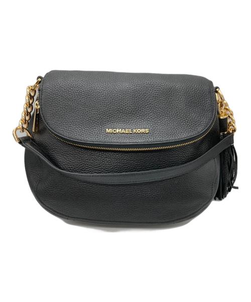 MICHAEL KORS（マイケル・コース）MICHAEL KORS (マイケル・コース) レザーワンショルダーバッグ ブラックの古着・服飾アイテム
