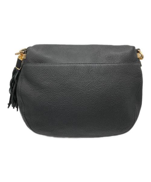 MICHAEL KORS（マイケル・コース）MICHAEL KORS (マイケル・コース) レザーワンショルダーバッグ ブラックの古着・服飾アイテム