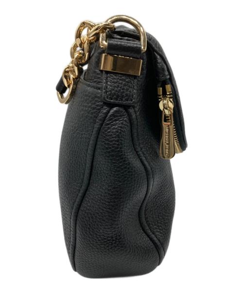 MICHAEL KORS（マイケル・コース）MICHAEL KORS (マイケル・コース) レザーワンショルダーバッグ ブラックの古着・服飾アイテム