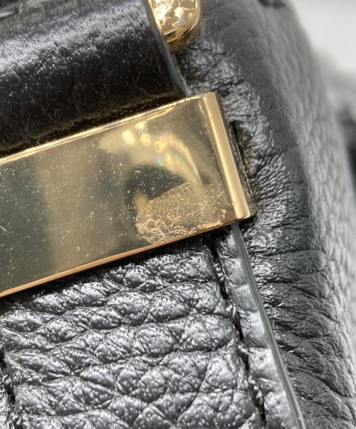 MICHAEL KORS（マイケル・コース）MICHAEL KORS (マイケル・コース) レザーワンショルダーバッグ ブラックの古着・服飾アイテム