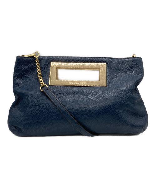 MICHAEL KORS（マイケルコース）MICHAEL KORS (マイケルコース) チェーンショルダーバッグ ネイビーの古着・服飾アイテム
