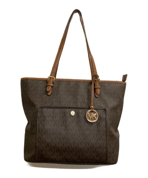 MICHAEL KORS（マイケル・コース）MICHAEL KORS (マイケル・コース) トートバッグ ブラウンの古着・服飾アイテム