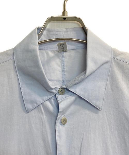 MIU MIU（ミュウミュウ）MIU MIU (ミュウミュウ) 90s cotton s/s shirts スカイブルー サイズ:39/15 1/2の古着・服飾アイテム
