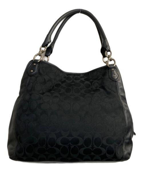 COACH（コーチ）COACH (コーチ) シグネチャーワンショルダーバッグ ブラックの古着・服飾アイテム