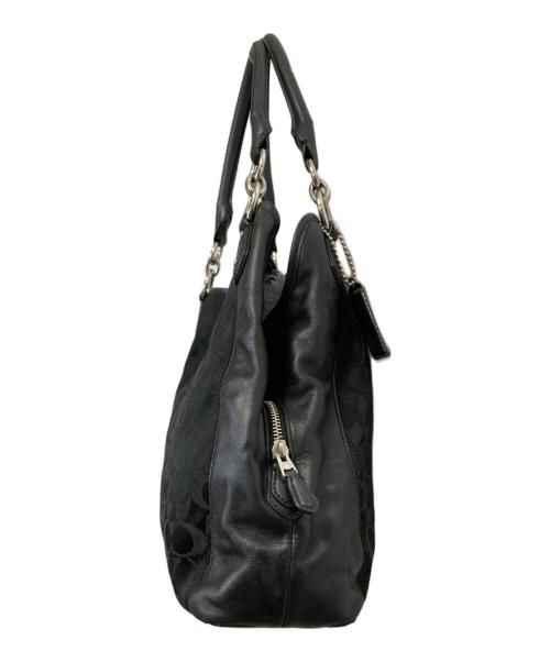 COACH（コーチ）COACH (コーチ) シグネチャーワンショルダーバッグ ブラックの古着・服飾アイテム