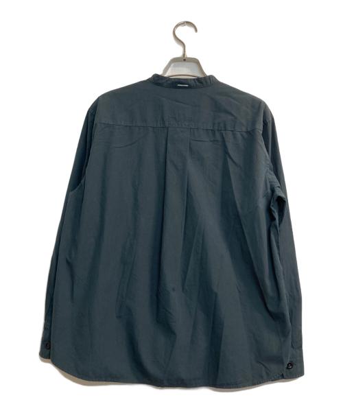 MHL（マーガレットハウエル）MHL (マーガレットハウエル) バンドカラーシャツ グリーン サイズ:1の古着・服飾アイテム