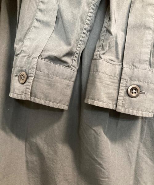 MHL（マーガレットハウエル）MHL (マーガレットハウエル) バンドカラーシャツ グリーン サイズ:1の古着・服飾アイテム