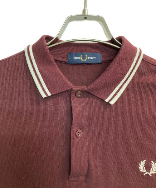 FRED PERRY（フレッドペリー）FRED PERRY (フレッドペリー) L/Sポロシャツ レッド サイズ:Sの古着・服飾アイテム