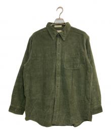 L.L.Bean（エルエルビーン）の古着「00s corduroy shirts　/　00sコーデュロイシャツ」｜グリーン