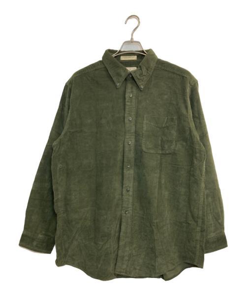 L.L.Bean（エルエルビーン）L.L.Bean (エルエルビーン) 00s corduroy shirts　/　00sコーデュロイシャツ グリーン サイズ:Lの古着・服飾アイテム
