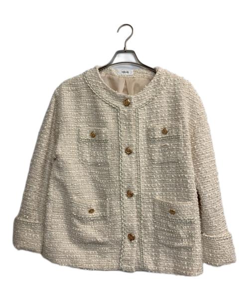 Snidel（スナイデル）Snidel (スナイデル) オーバーサイズツイードジャケット アイボリー サイズ:ONE SIZEの古着・服飾アイテム