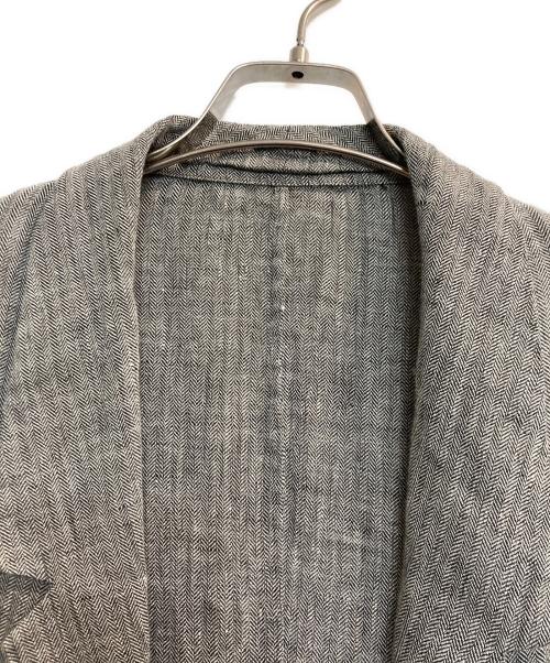 journal standard luxe（ジャーナルスタンダード ラックス）JOURNAL STANDARD LUXE (ジャーナルスタンダード ラックス) リネンヘリン ガウンベスト グレー サイズ:記載なし(実寸サイズ参考)の古着・服飾アイテム