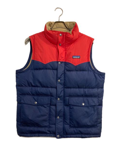 Patagonia（パタゴニア）Patagonia (パタゴニア) SLING SHOT DOWN VEST ネイビー×レッド サイズ:Mの古着・服飾アイテム