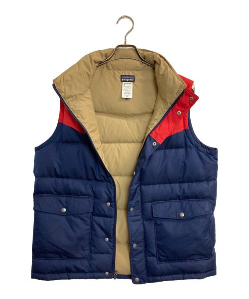 Patagonia（パタゴニア）Patagonia (パタゴニア) SLING SHOT DOWN VEST ネイビー×レッド サイズ:Mの古着・服飾アイテム