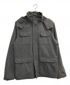 LEVI'Sリーバイス）の古着「メルトンフーデッドハーフコート」｜グレー