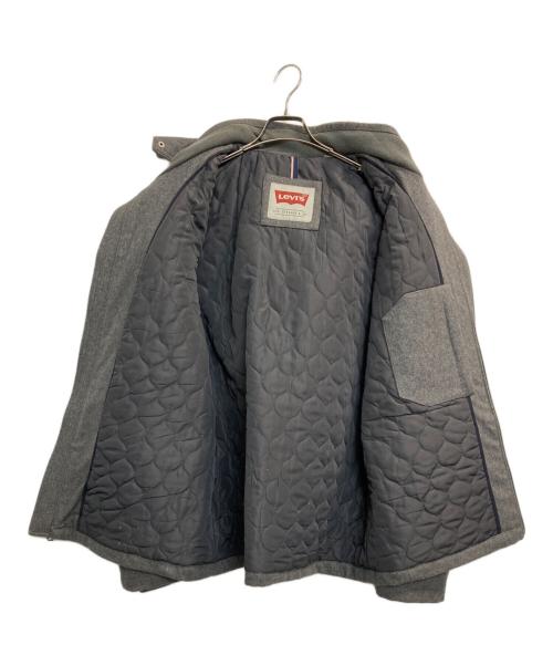 LEVI'S（リーバイス）LEVI'S (リーバイス) メルトンフーデッドハーフコート グレー サイズ:ＸＬの古着・服飾アイテム