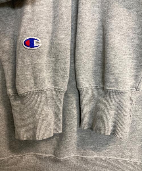 Champion（チャンピオン）Champion (チャンピオン) LOGO CREW グレー サイズ:Ⅼの古着・服飾アイテム