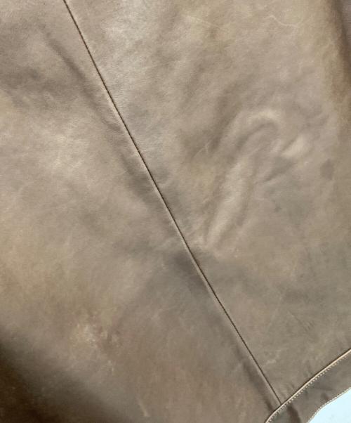POLO RALPH LAUREN（ポロ・ラルフローレン）POLO RALPH LAUREN (ポロ・ラルフローレン) ラムレザースイングトップ ブラウン サイズ:Ｌの古着・服飾アイテム