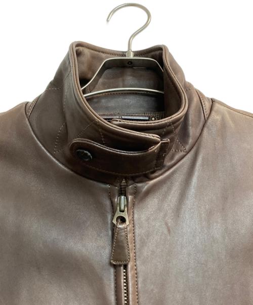 POLO RALPH LAUREN（ポロ・ラルフローレン）POLO RALPH LAUREN (ポロ・ラルフローレン) ラムレザースイングトップ ブラウン サイズ:Ｌの古着・服飾アイテム