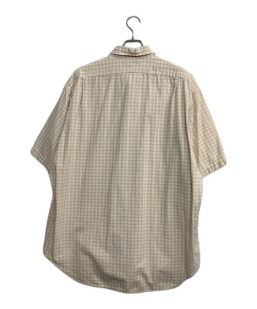 POLO RALPH LAUREN（ポロ・ラルフローレン）POLO RALPH LAUREN (ポロ・ラルフローレン) MARLOWE/半袖チェックシャツ ベージュ サイズ:ＸＬの古着・服飾アイテム