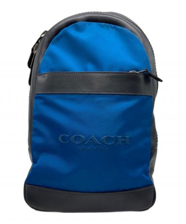 中古・古着通販】COACH (コーチ) ボディーバッグ ネイビー×ブルー