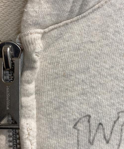 Maison MIHARA YASUHIRO（メゾン ミハラ ヤスヒロ）Maison MIHARA YASUHIRO (メゾン ミハラ ヤスヒロ) Distressed Zip-up Hoodie アイボリー サイズ:48の古着・服飾アイテム