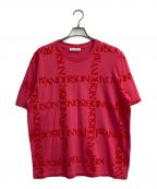 J.W.ANDERSONジェイダブリューアンダーソン）の古着「ロゴスクエアTシャツ」｜レッド×ピンク