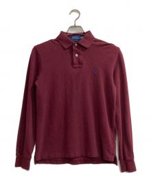 POLO RALPH LAUREN（ポロ・ラルフローレン）の古着「長袖ポロシャツ」｜ボルドー