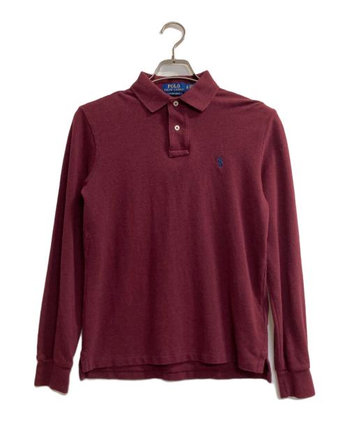 POLO RALPH LAUREN（ポロ・ラルフローレン）POLO RALPH LAUREN (ポロ・ラルフローレン) 長袖ポロシャツ ボルドー サイズ:ＸＳの古着・服飾アイテム