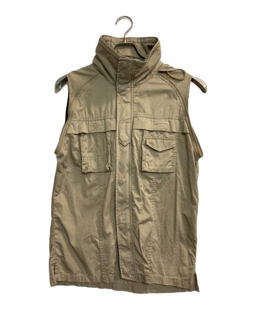 AVIREX VARSITY（アヴィレックスバーシティ）AVIREX VARSITY (アヴィレックスバーシティ) S/S gimmick SHIRTS ベージュ サイズ:Ｌの古着・服飾アイテム