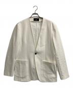 JH+ junhashimoto---）の古着「NON COLLAR CUT JACKET」｜ホワイト
