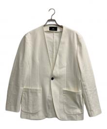 JH+ junhashimoto（---）の古着「NON COLLAR CUT JACKET」｜ホワイト